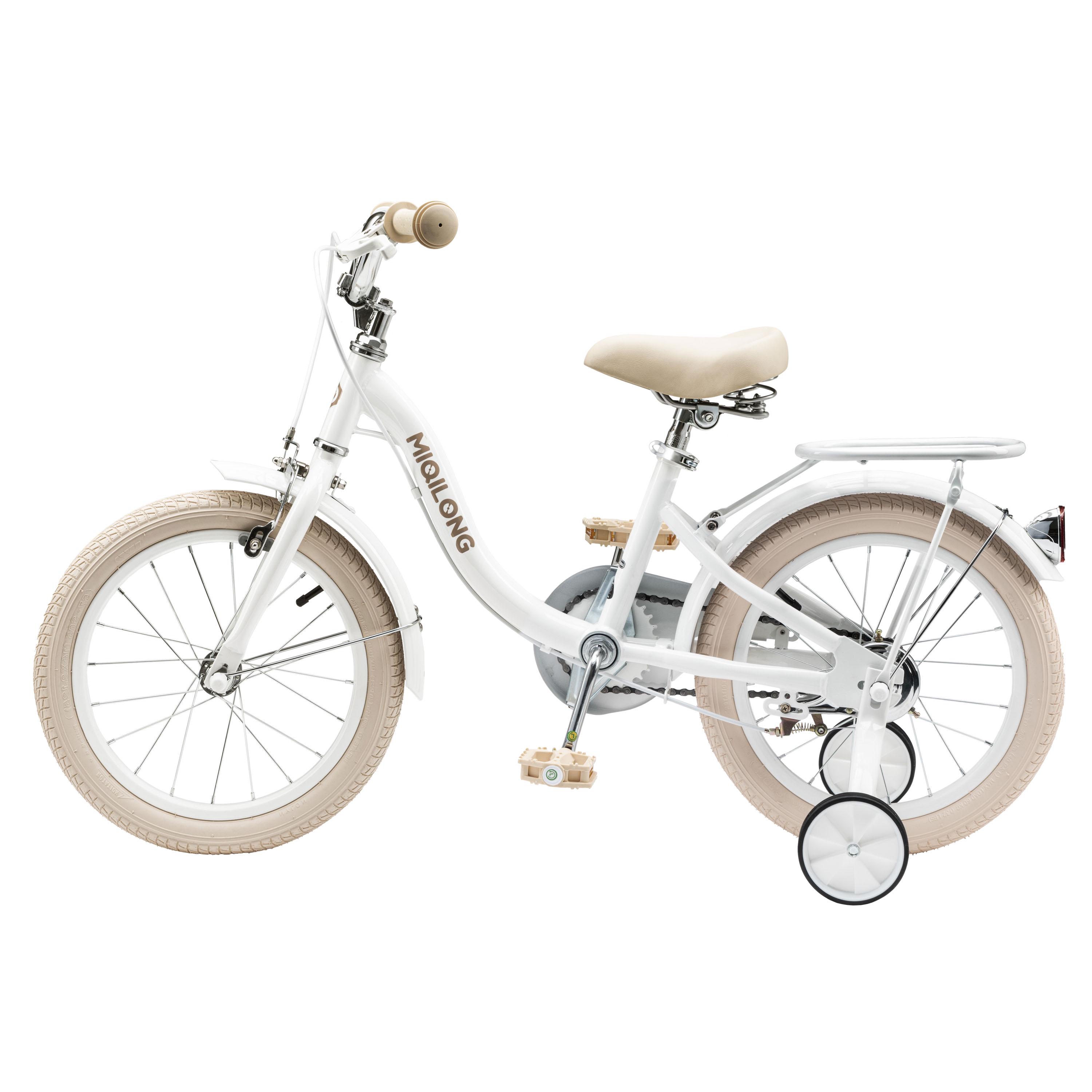 Детский велосипед Miqilong LS 16" с корзиной из натурального ротанга Белый (RBB-LS16-PEARL) - фото 3 Детский велосипед Miqilong LS 16" с корзиной из натурального ротанга Белый (RBB-LS16-PEARL) - фото 3