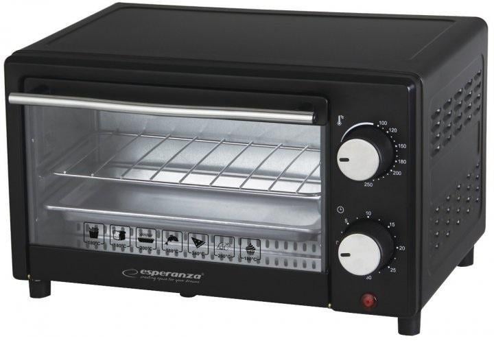 Електрична піч Esperanza EKO007 Calzone 10 л 900W чорний (24460808)