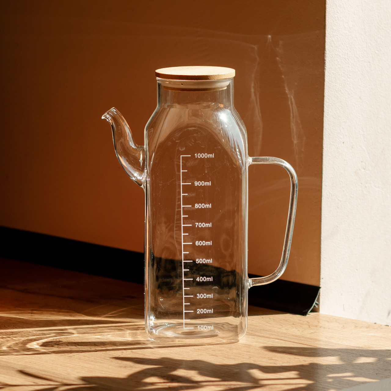 Ємність для олії та оцту з бамбуковою кришкою 1 л (HP-34-2) - фото 6