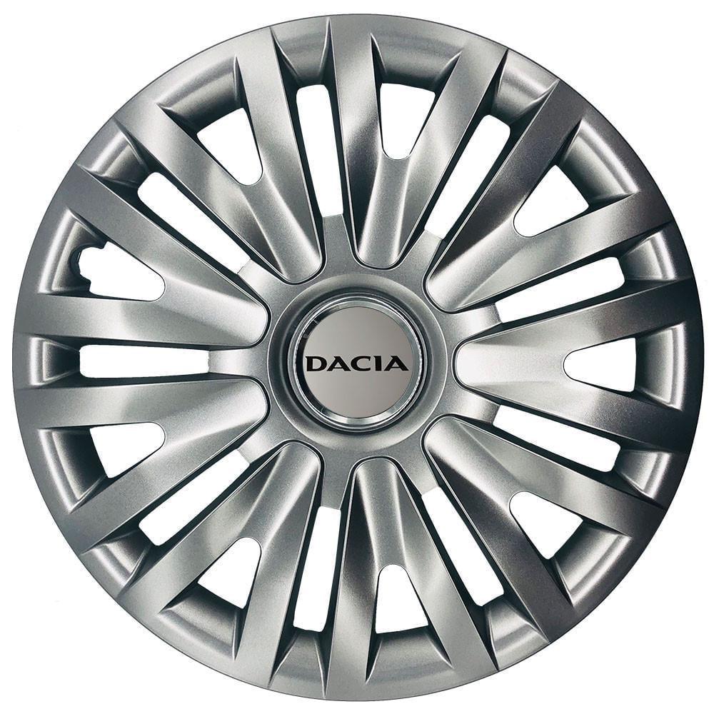 Ковпаки SJS з логотипом Dacia 412 R16 4 шт. Срібний (31008834)