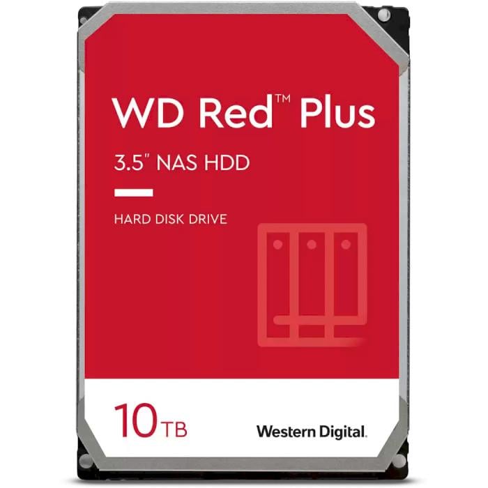 Жорсткий диск 3.5" Western Digital Red Plus 10TB SATA 256MB 7200 об/хв 6 ГБіт/с Red (WD101EFBX) Жорсткий диск 3.5" Western Digital Red Plus 10TB SATA 256MB 7200 об/хв 6 ГБіт/с Red (WD101EFBX)