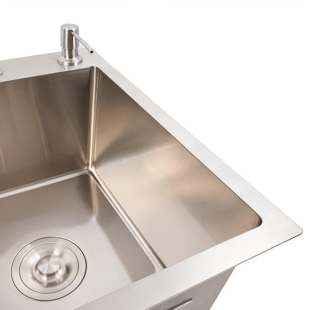 Мийка кухонна Valeso CM 58х48 R Handmade нержавіюча сталь круглий сифон 3,0/0,8 мм - фото 3 Мийка кухонна Valeso CM 58х48 R Handmade нержавіюча сталь круглий сифон 3,0/0,8 мм - фото 3