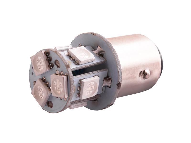 Автолампа светодиодная T25 P21/5W (1157) 24 В SMD5050-8led Желтый (1297)