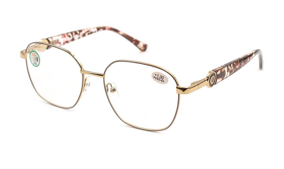 Окуляри для зору в металевій оправі Verse 25012-C3 ФХС Blueblocker +1,25