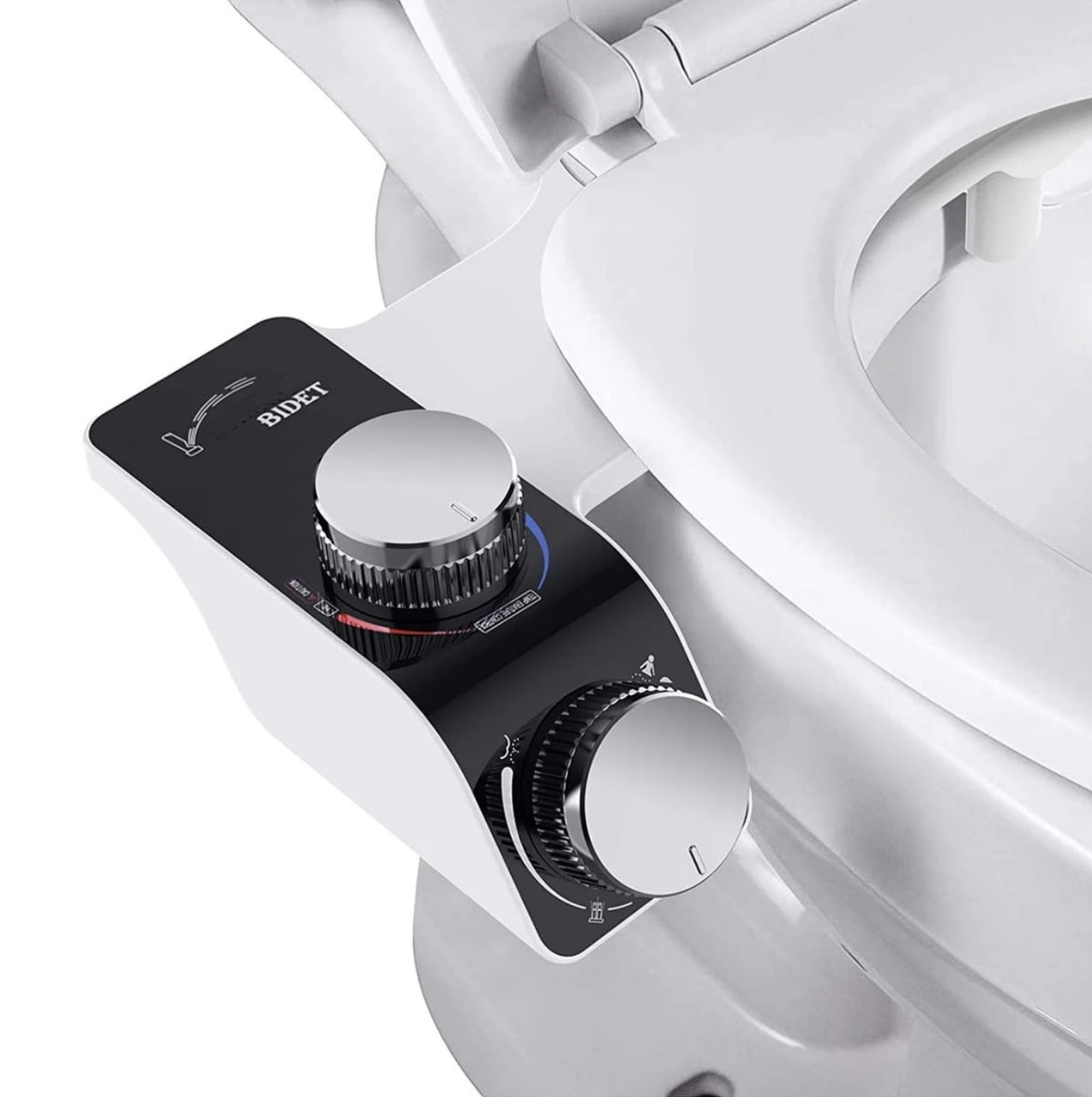 Біде-накладка для унітаза SAMODRA Bidet Plus універсальна з боковим модулем та регуляцією температури Білий (SMWDRBP)