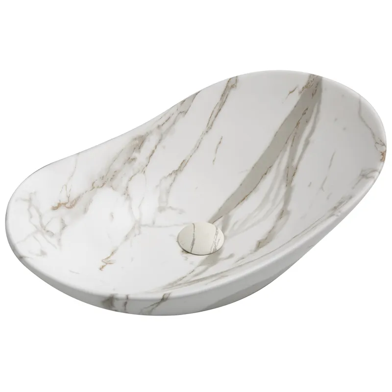 Раковина накладная MIXXUS PREMIUM WAVE-0106 MARBLE 620х360х160 мм (MP6560)