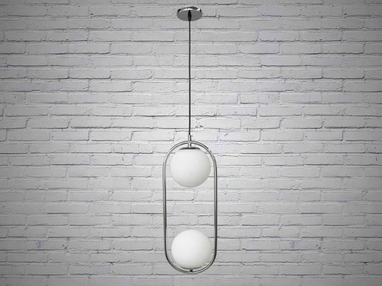 Подвесной светильник в стиле лофт на две лампы Хром (6375HR)