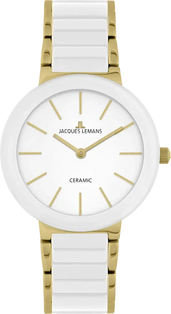 Наручные часы женские Jacques Lemans Monaco 42-7F со стальным корпусом WR 100 м и белым циферблатом Наручные часы женские Jacques Lemans Monaco 42-7F со стальным корпусом WR 100 м и белым циферблатом