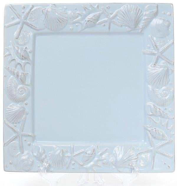 Блюдо керамическое Морской Бриз 26х26х2,4 см Голубой (BD-545-354)