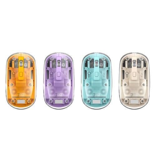 Комп'ютерна мишка XO M12 bluetooth wireless transparent mouse Синій (2845155492)