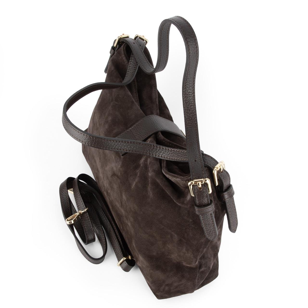 Сумка женская Virginia Conti замшевая (04034) Шоколадный - фото 4