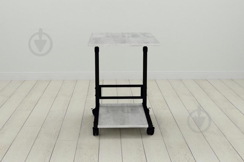 Стол приставной Ferrum-decor Френу 62x40x60 металл Черный ДСП Урбан Лайт 16мм (FRE0007)