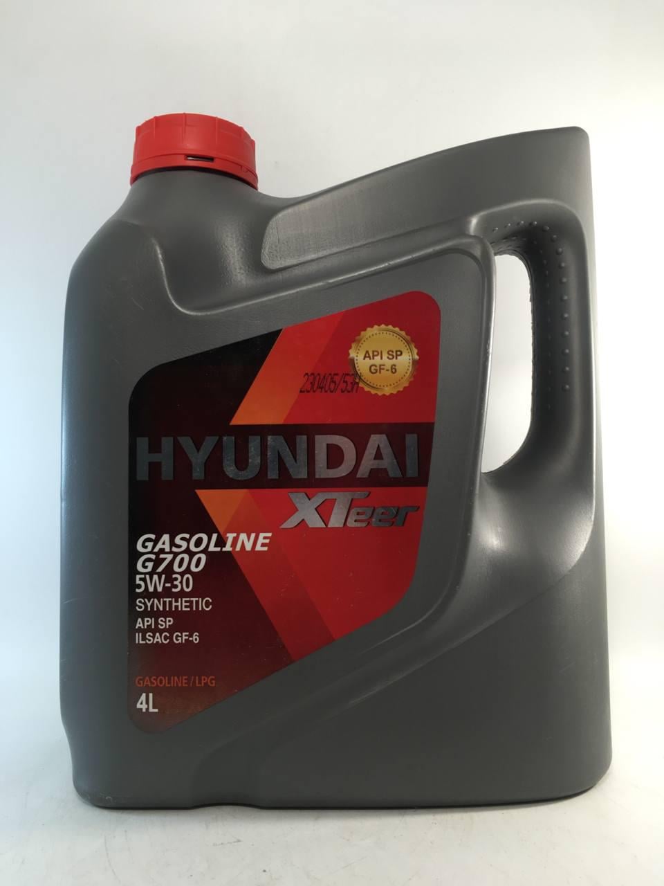 Моторное масло Hyundai XTeer Gasoline G700 SN GF-5 5W-30 4 л (1041135)