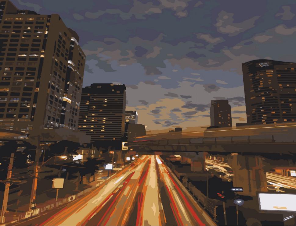 Картина по номерам Art Craft Ночной Бангкок-2 40х50 см (11219-AC)