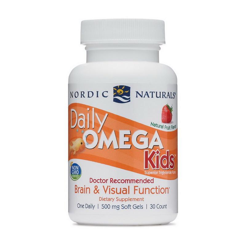 Омега жирные кислоты для детей Nordic Naturals Daily Omega Kids 30 капс. Фруктовый (18576-01) Омега жирные кислоты для детей Nordic Naturals Daily Omega Kids 30 капс. Фруктовый (18576-01)