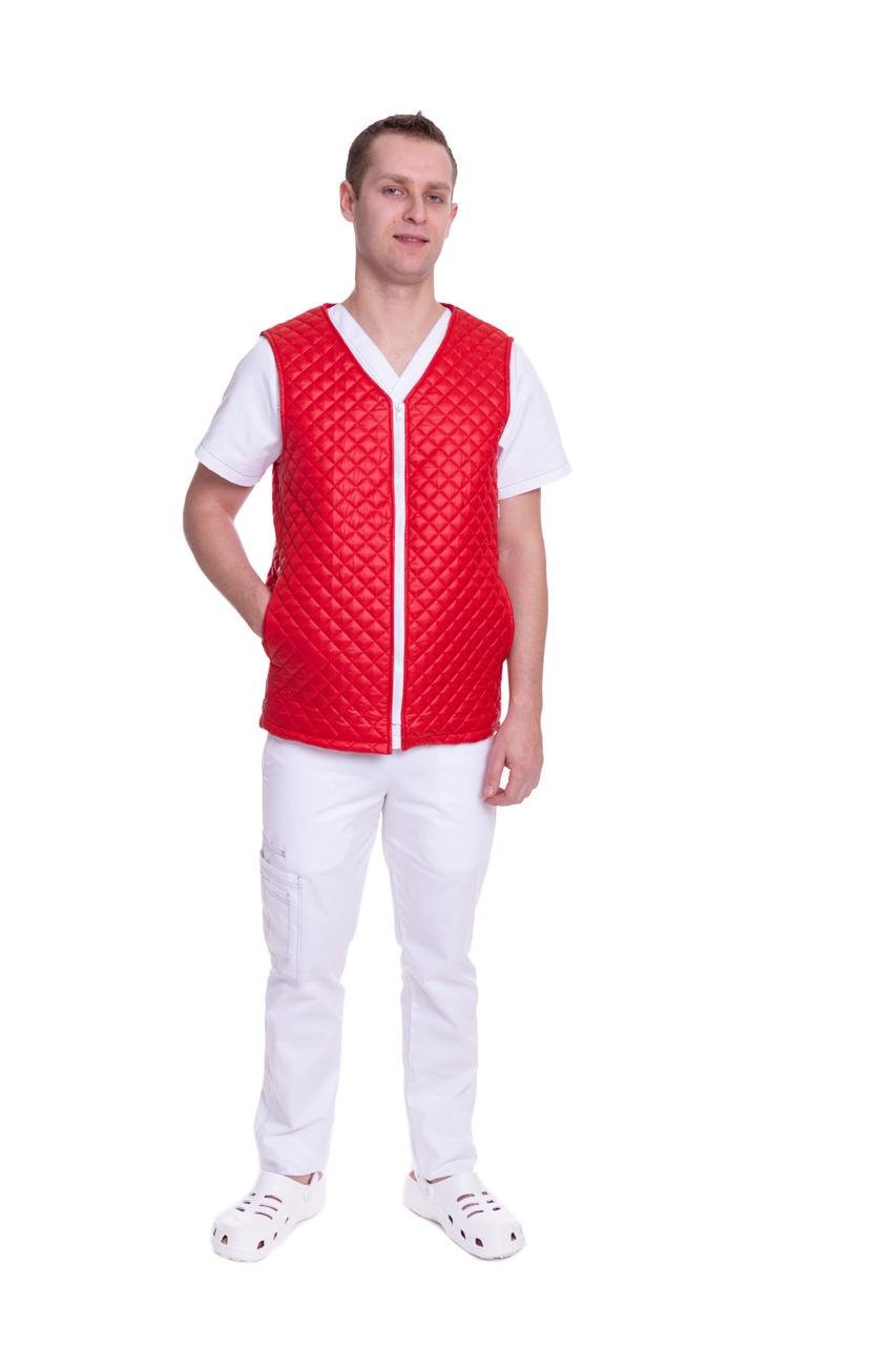 Жилет медичний чоловічий теплий TopLine Юкон р. 44 Червоний (31500-(44)черв.)