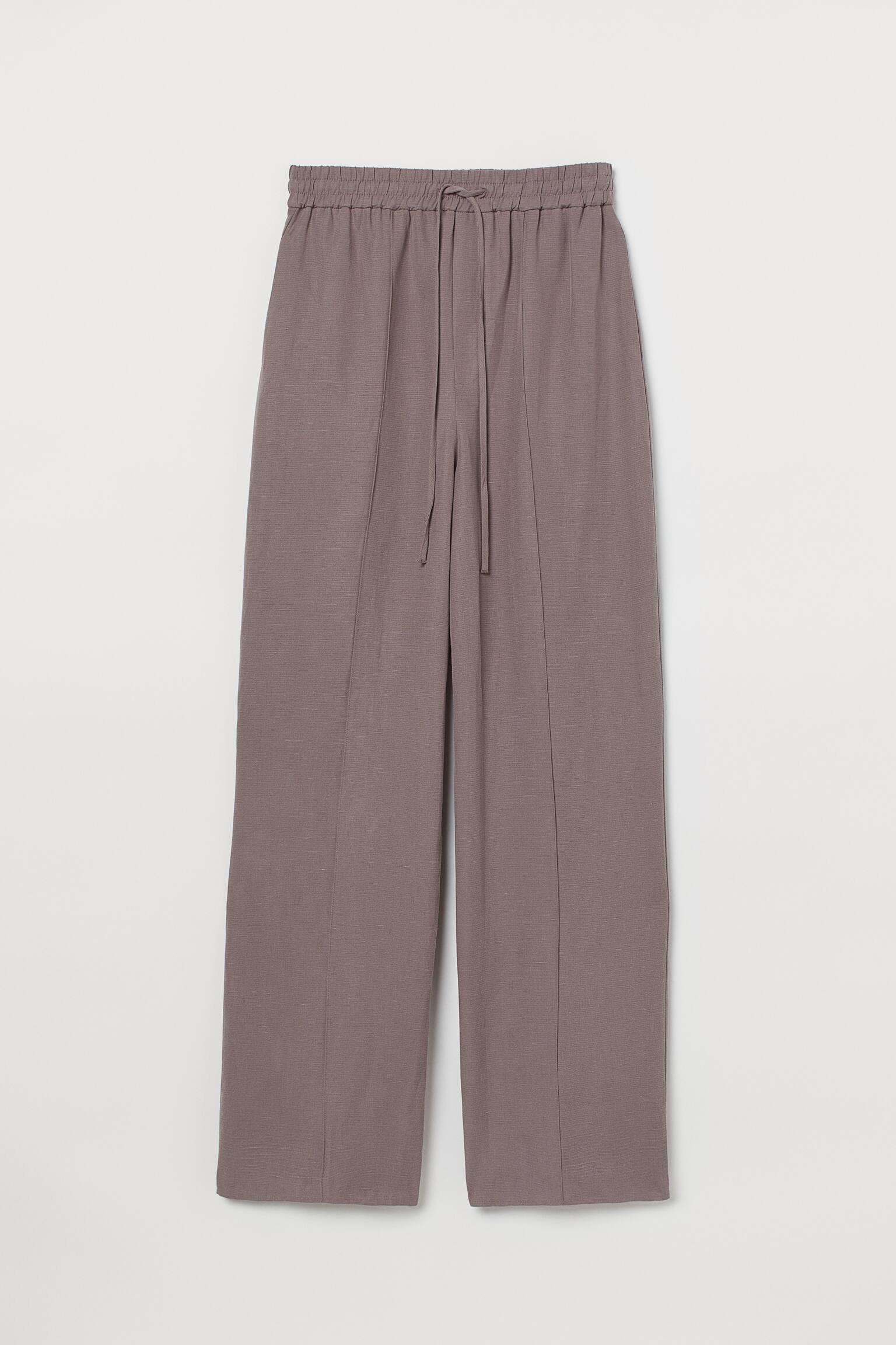 Штани H&M р. 34 Сіро-бежевий (S9071001478)