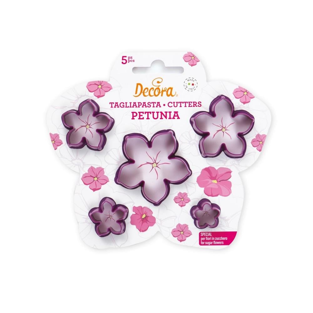 Формы для печенья Decora Flowers фигурные для сахарных цветов 5 шт. 17х15см (R32654)
