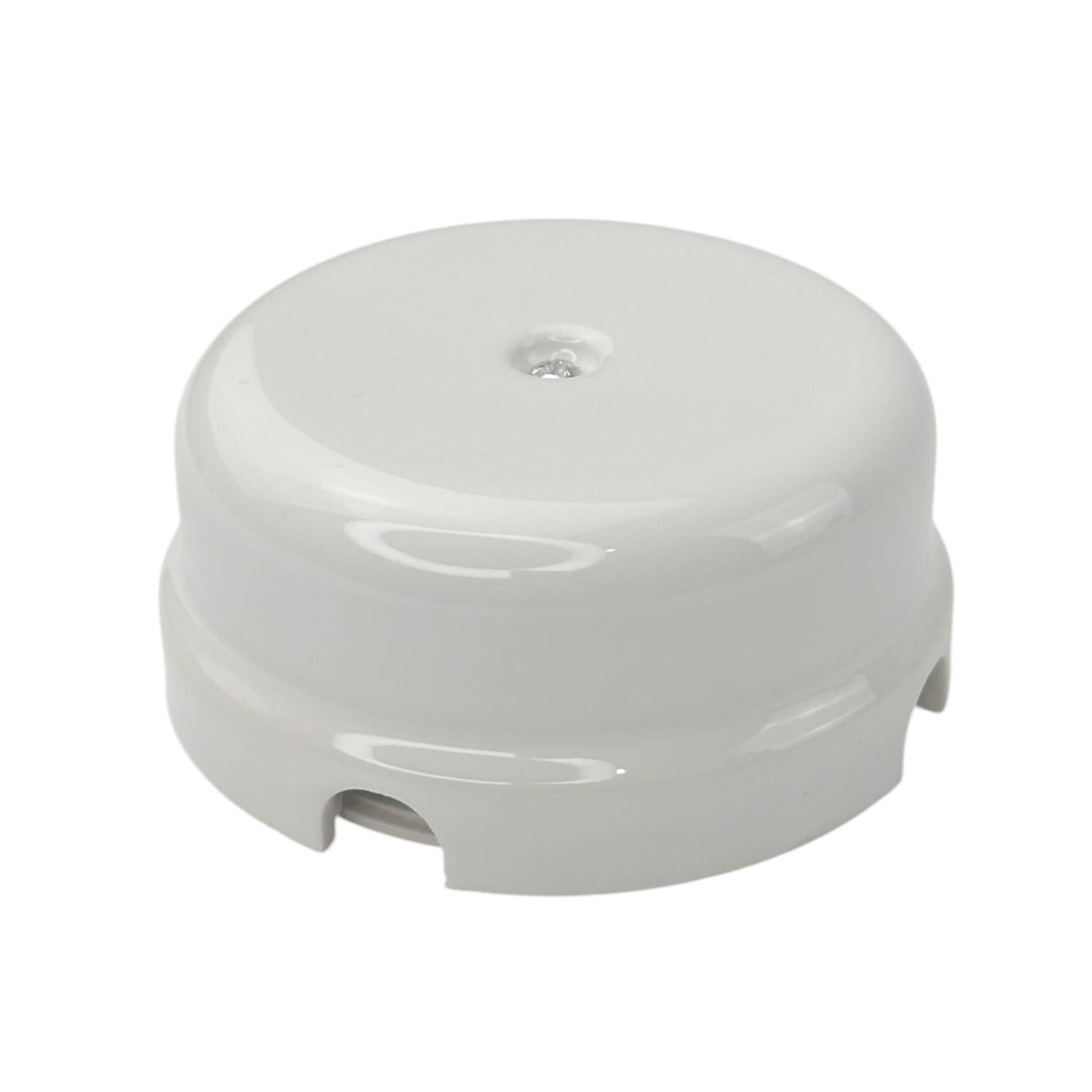 Распределительная коробка керамическая 78х35 мм Белый