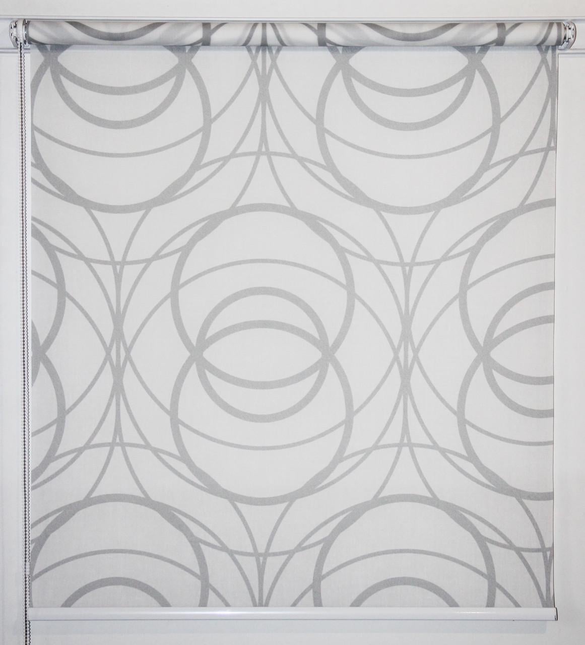 Рулонная штора Miranda Геометрия 57,5х200 см Серый (АО-52821-55)