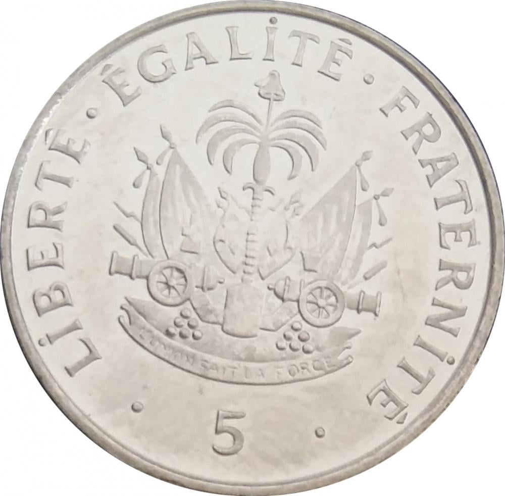 Колекційна монета Гаїті 5 сантимів 1997 UNC (KM#154a)