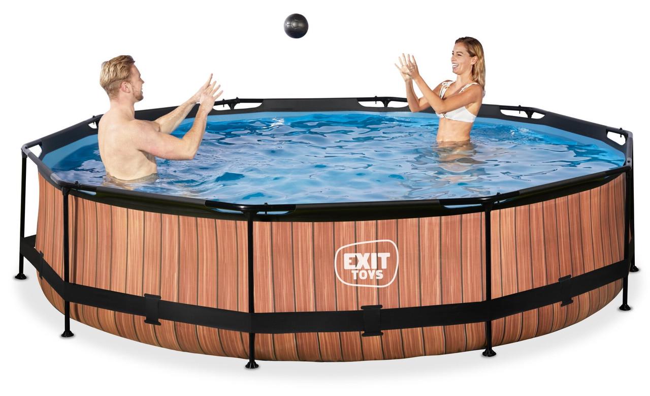Бассейн каркасный Exit Toys с наземным куполом 360х76 см Дерево (2448918038) - фото 5 Бассейн каркасный Exit Toys с наземным куполом 360х76 см Дерево (2448918038) - фото 5