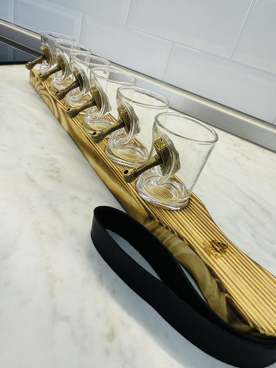 Рюмки Gorillas BBQ Молот с подставкой 6 шт. (GL9)