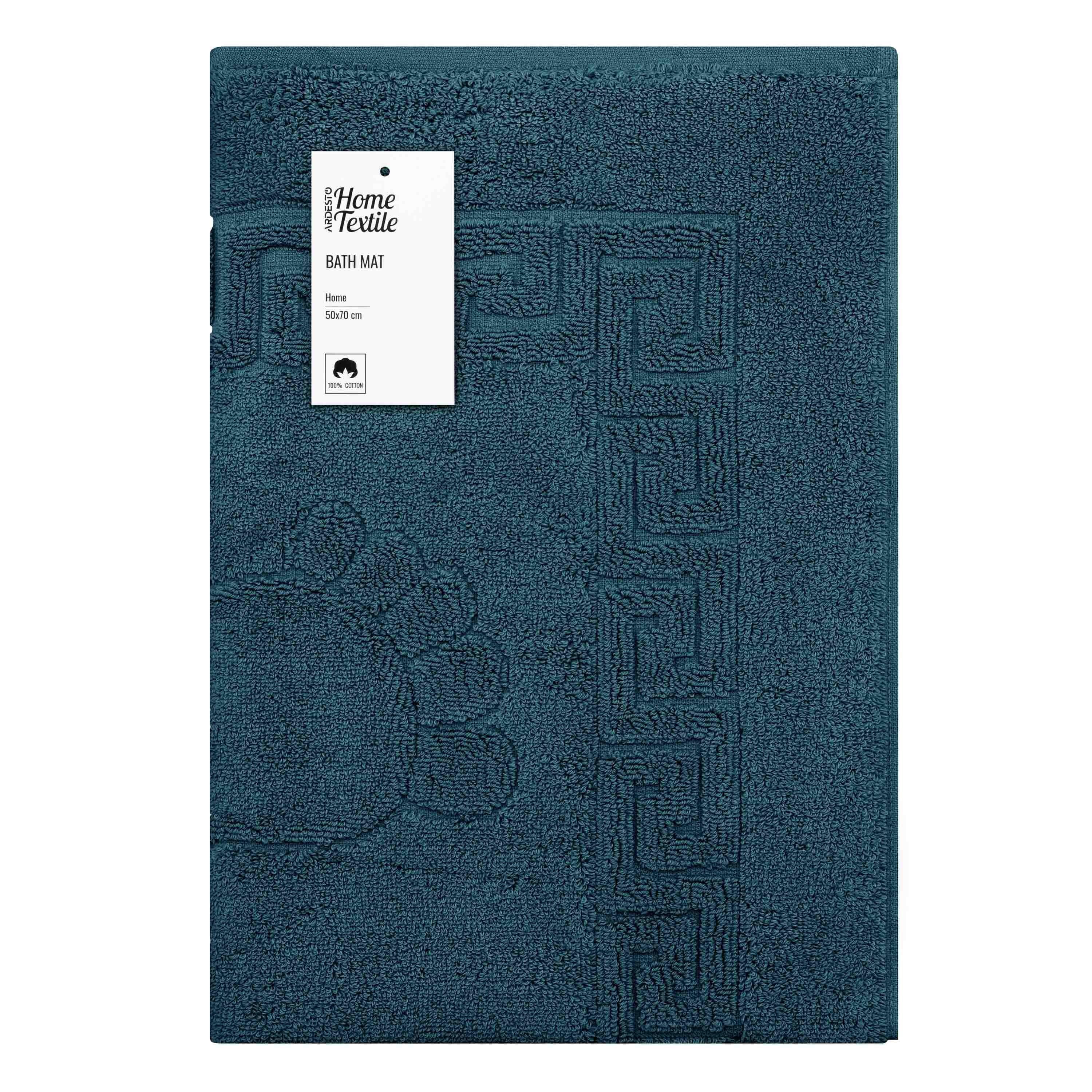 Коврик для ног махровый Ardesto Home 50х70 см Изумрудный (ART2557EM)