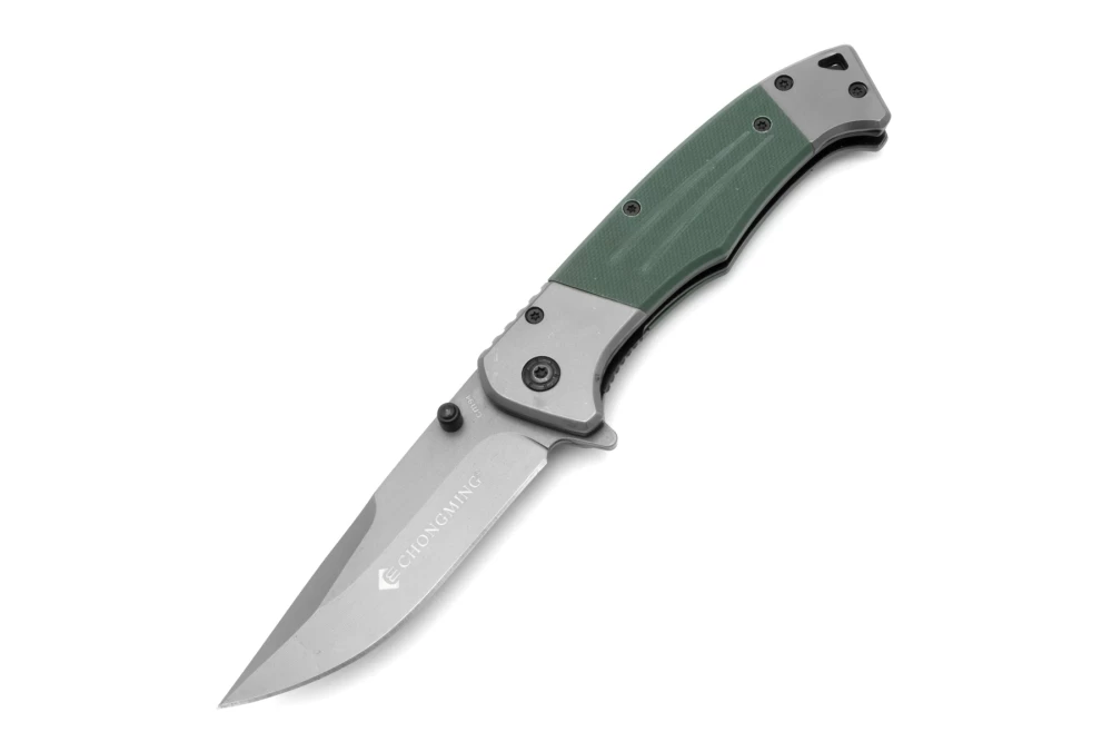 Нож складной туристический ChongMing CM94 Зеленый (373525) Нож складной туристический ChongMing CM94 Зеленый (373525)