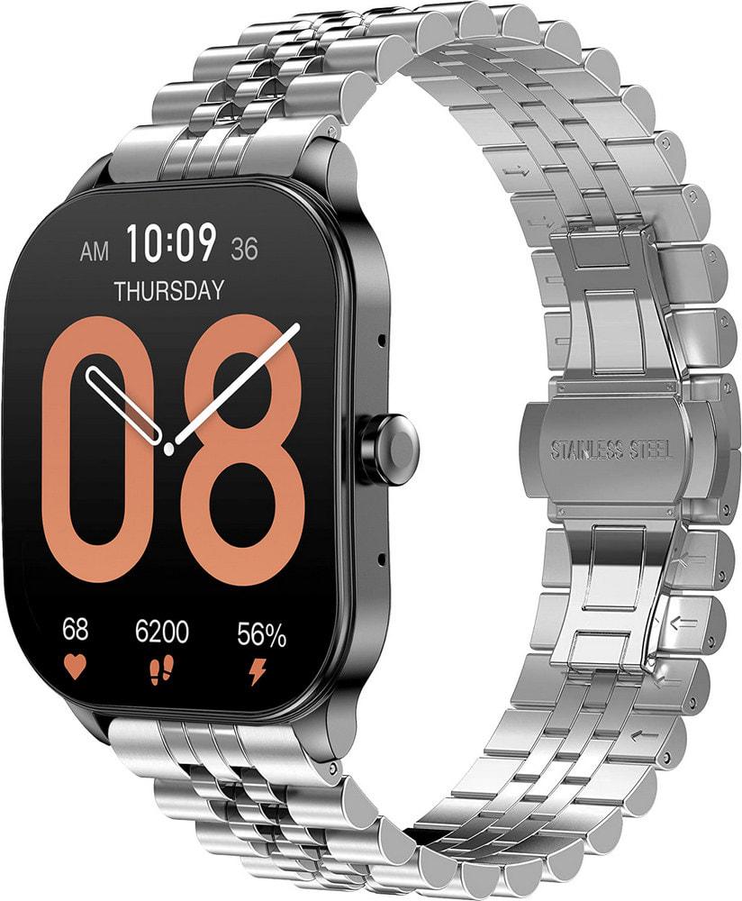 Браслет металлический Stech для Amazfit Pop 3S/3R Silver (34443-59)
