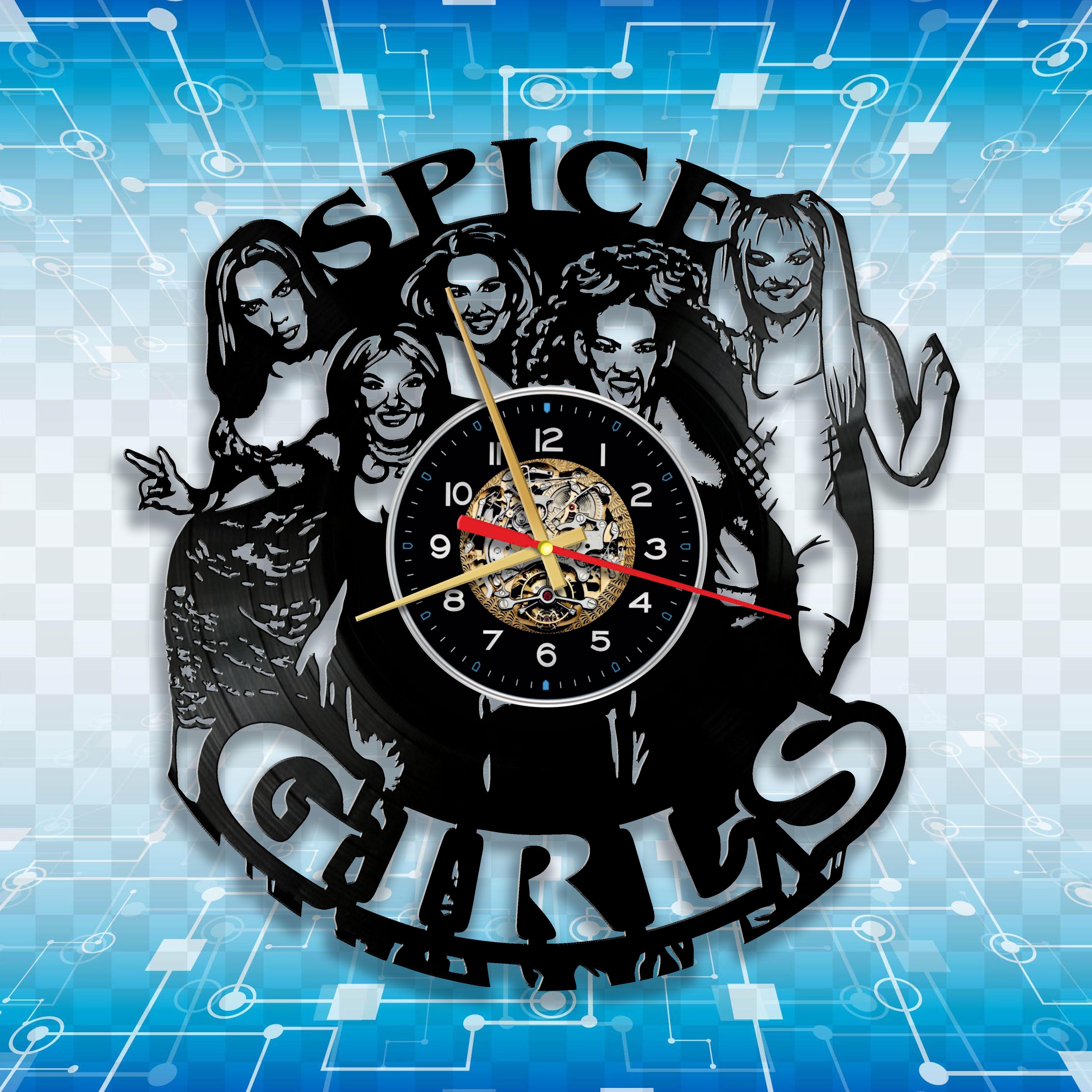 Часы настенные Spice Girls 3295 из виниловой пластинки