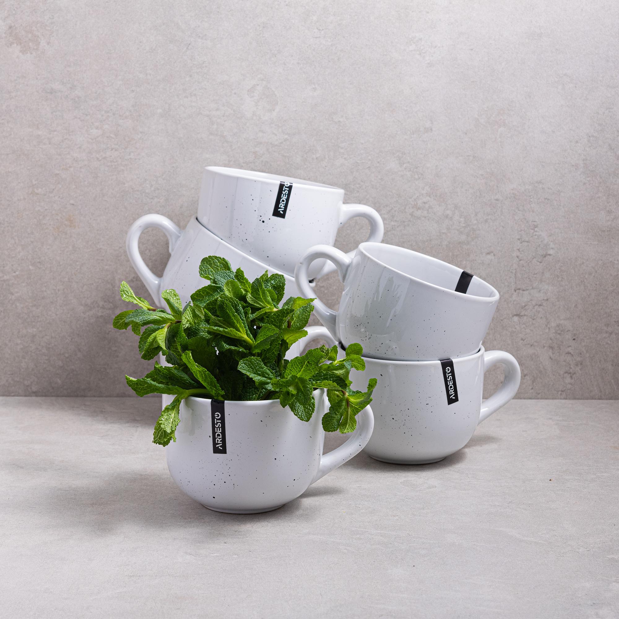 Набор Ardesto Bagheria Bright white 480 мл 6 шт. (AR2948WGC)