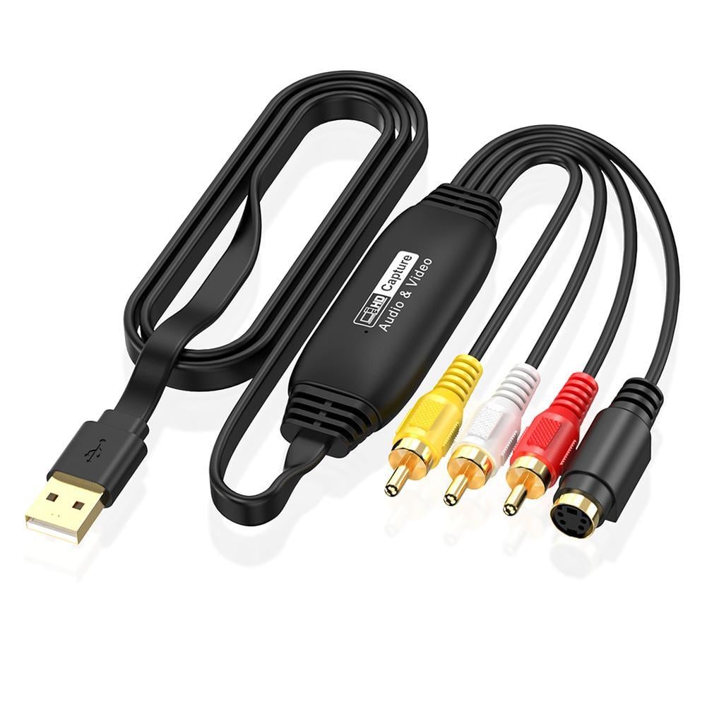Видеоконвертер AV RCA на USB аналогового видео в 1080p для ПК/ноутбука Male коннекторы