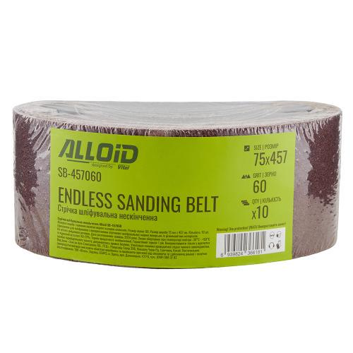 Стрічка шліфувальна нескінченна Alloid 75х457 мм P60 10 шт. (00000061455) - фото 8 Стрічка шліфувальна нескінченна Alloid 75х457 мм P60 10 шт. (00000061455) - фото 8