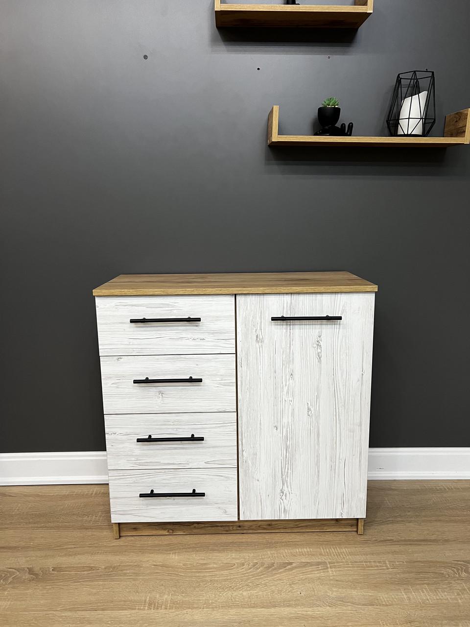 Комод Стандарт 4+1 800х792х350 мм Дуб Аппалачі/Аляска - фото 8 Комод Стандарт 4+1 800х792х350 мм Дуб Аппалачі/Аляска - фото 8