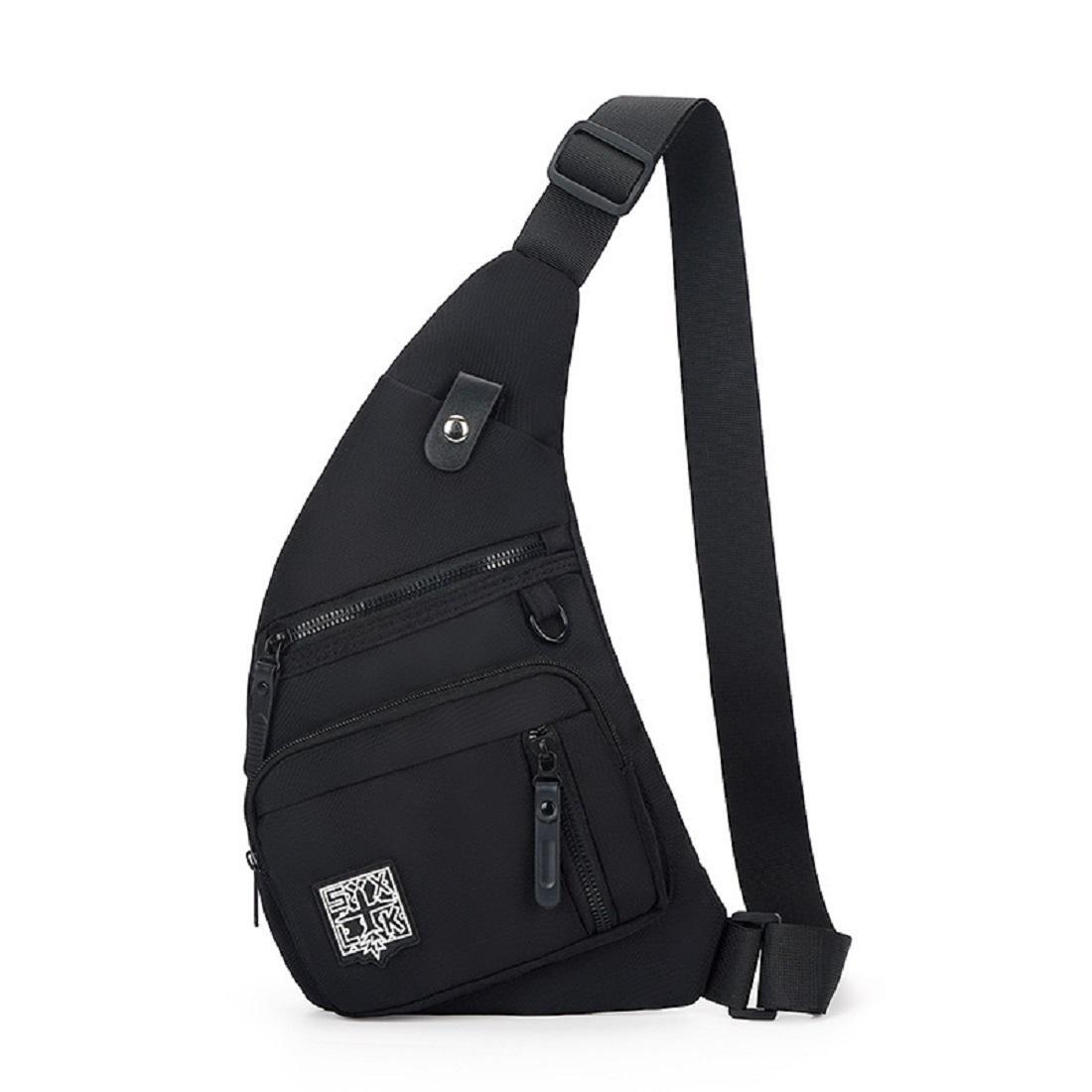Мужская сумка через плечо Royal Bag AT09-T-HD-23370A на два отдела Черный (6049)