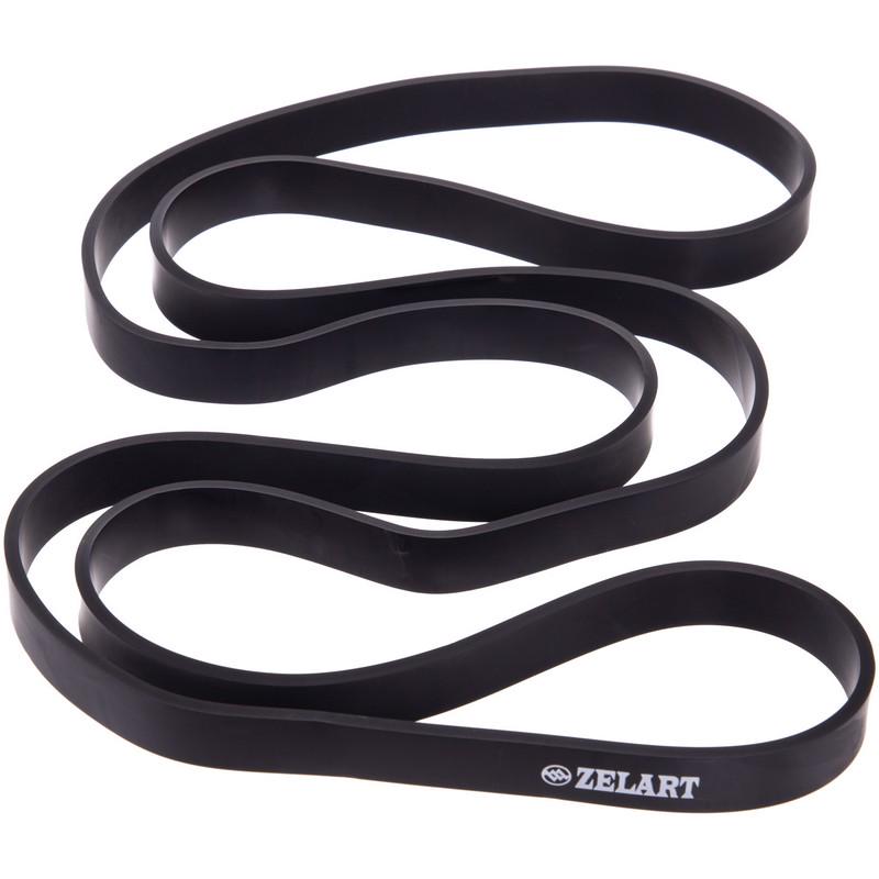 Резиновая петля Zelart 3917f Power Bands для подтягиваний Черный - фото 3