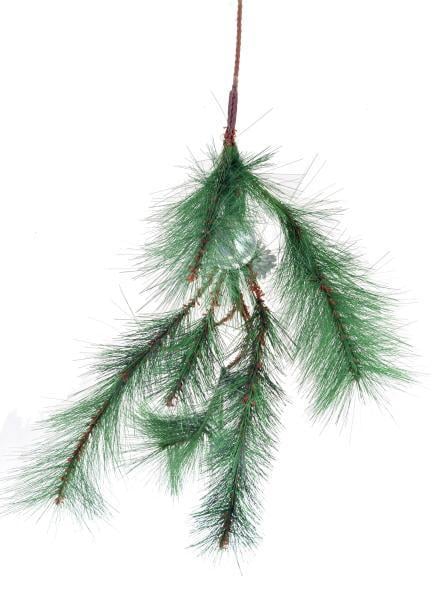 Ветка елочная Novogod’Ko 0,50 м с украшением Эльфийская (960405)