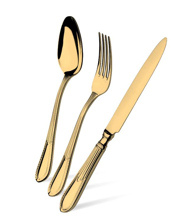 Набор столовых приборов Domus&Design Elisabeth 24 шт. Shine Gold (CD28EB/GG)