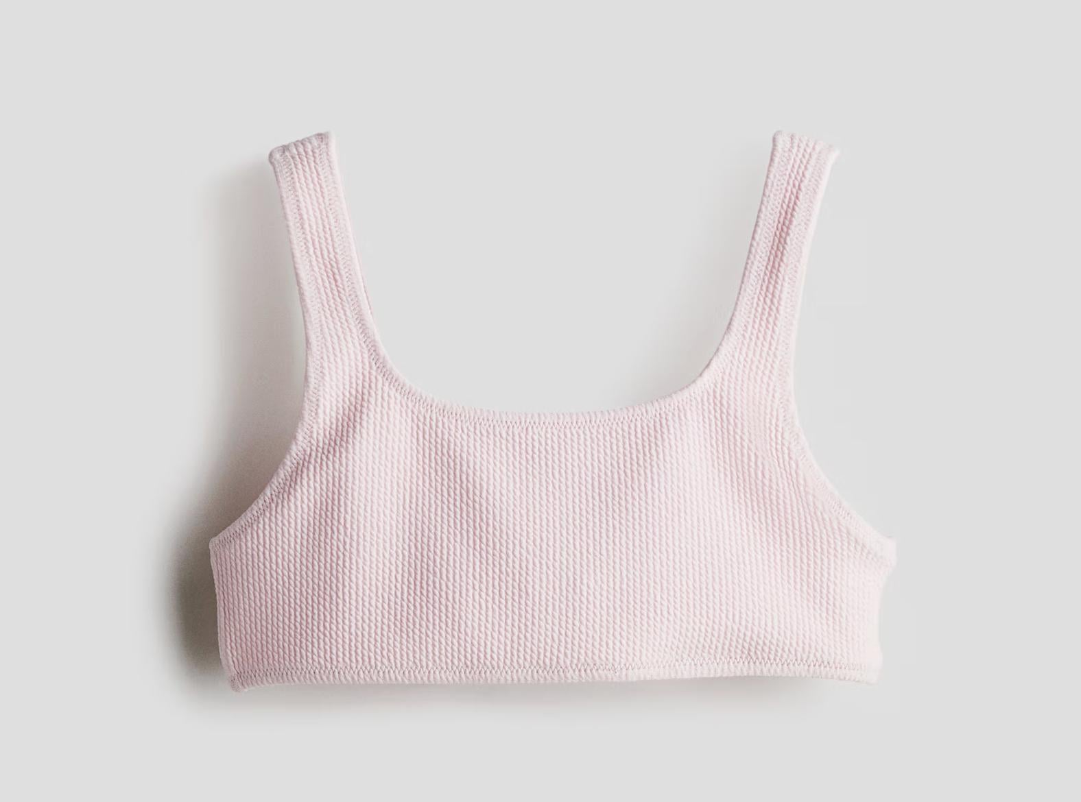 Купальный топ H&M 1259618 134-140 см Розовый