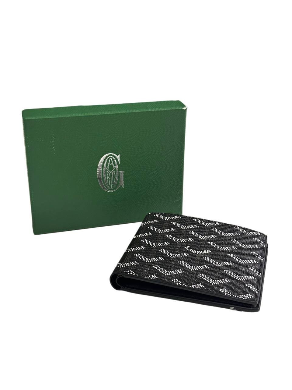 Гаманець чоловічий Goyard Чорний (WAL-GYR-001-BLK) - фото 1 Гаманець чоловічий Goyard Чорний (WAL-GYR-001-BLK) - фото 1