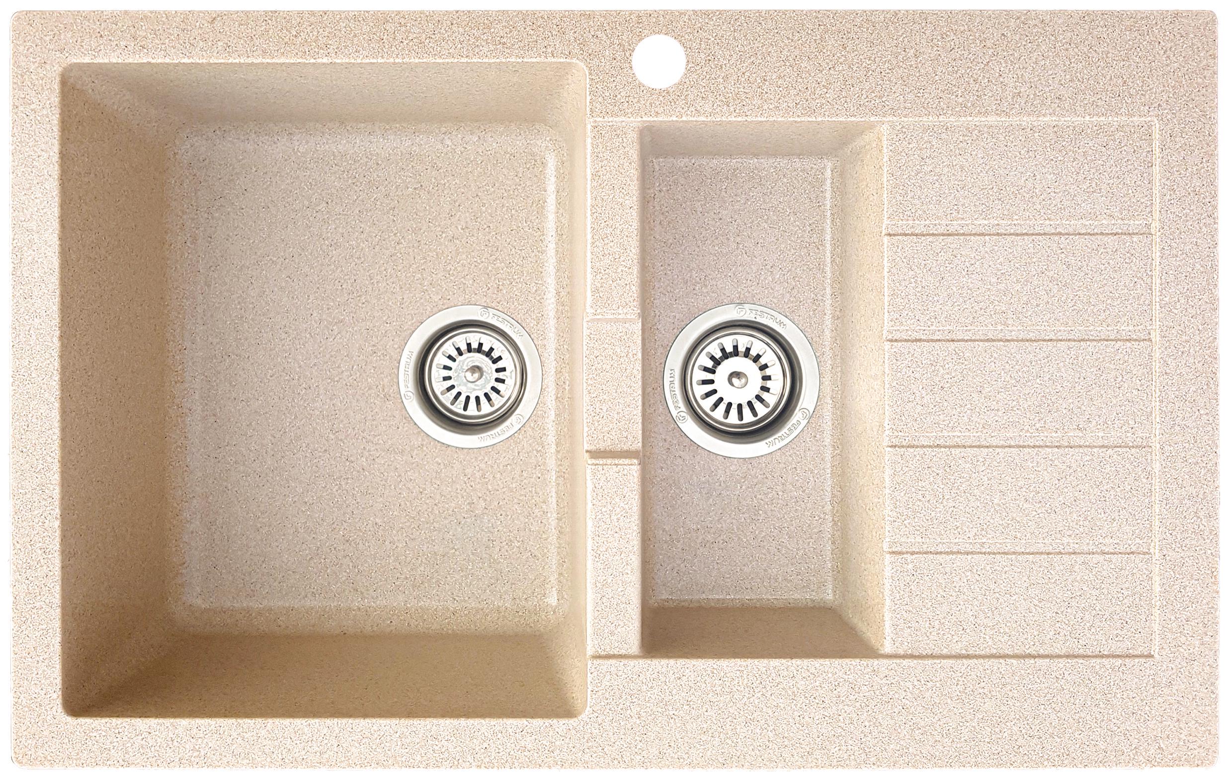 Мойка кухонная Valetti 29R 785x495 мм Бежевый