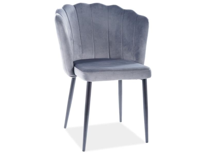 Стул Roksana velvet Черный/Серый (ROKSANAVCSZ)