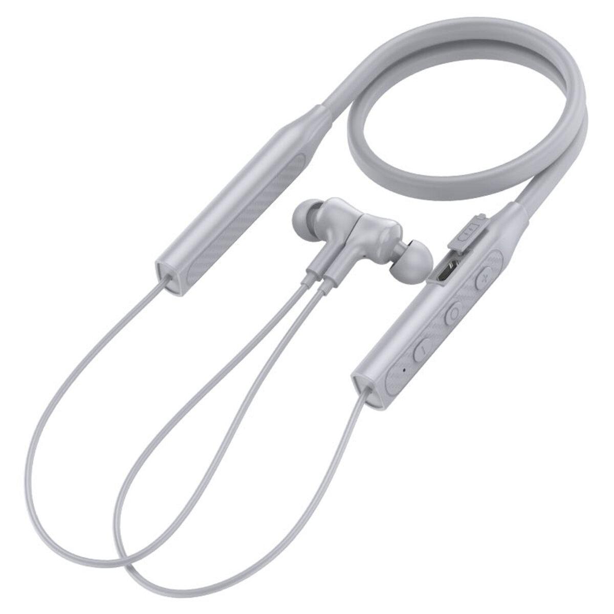 Наушники с микрофоном Borofone BE59 Rhythm neckband Grey (20359160) - фото 2