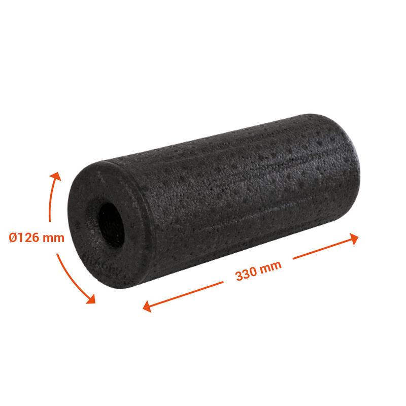 Ролик массажный APTONIA Foam Roller для самомассажа из пеноматериала Черный - фото 2