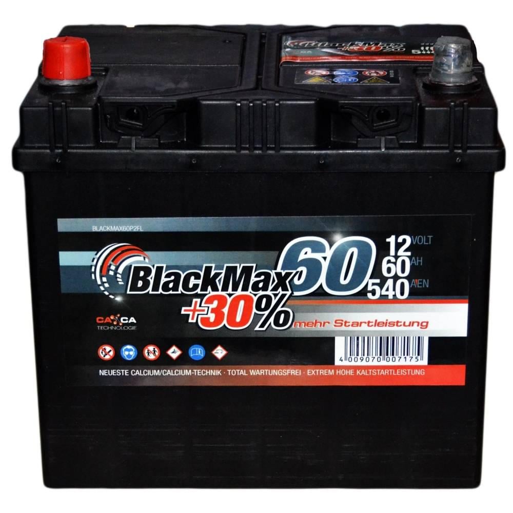 Аккумулятор автомобильный BlackMax B4025 6СТ-60Ah Аз ASIA 540A (23172)