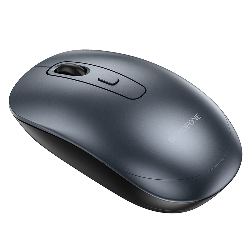 Компьютерная мышка Borofone BG13 Winner 2.4G Black Metal Gray (20759)