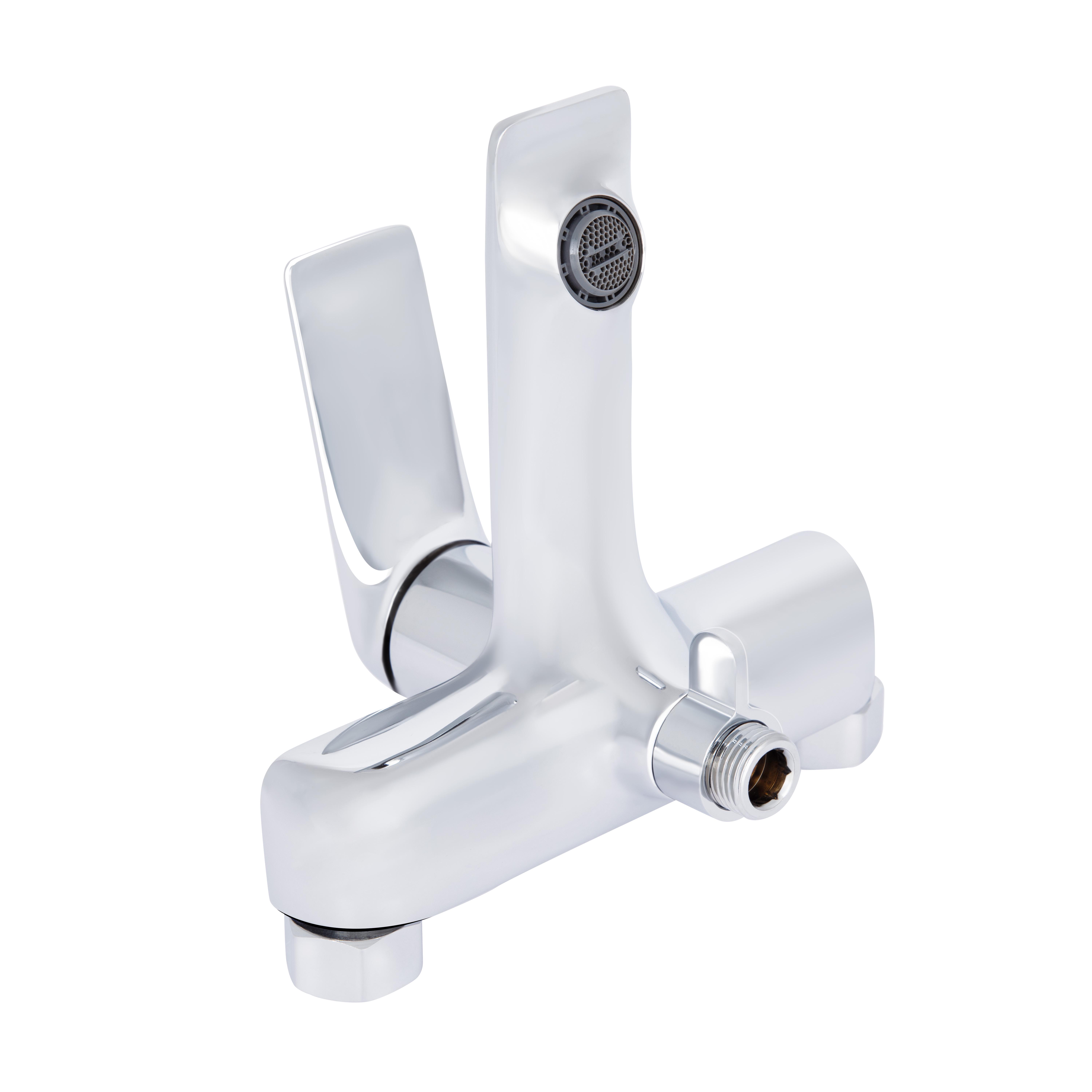 Смеситель для ванны Qtap Vlasta с душевым гарнитуром Chrome (QTVLA259CRM45642)