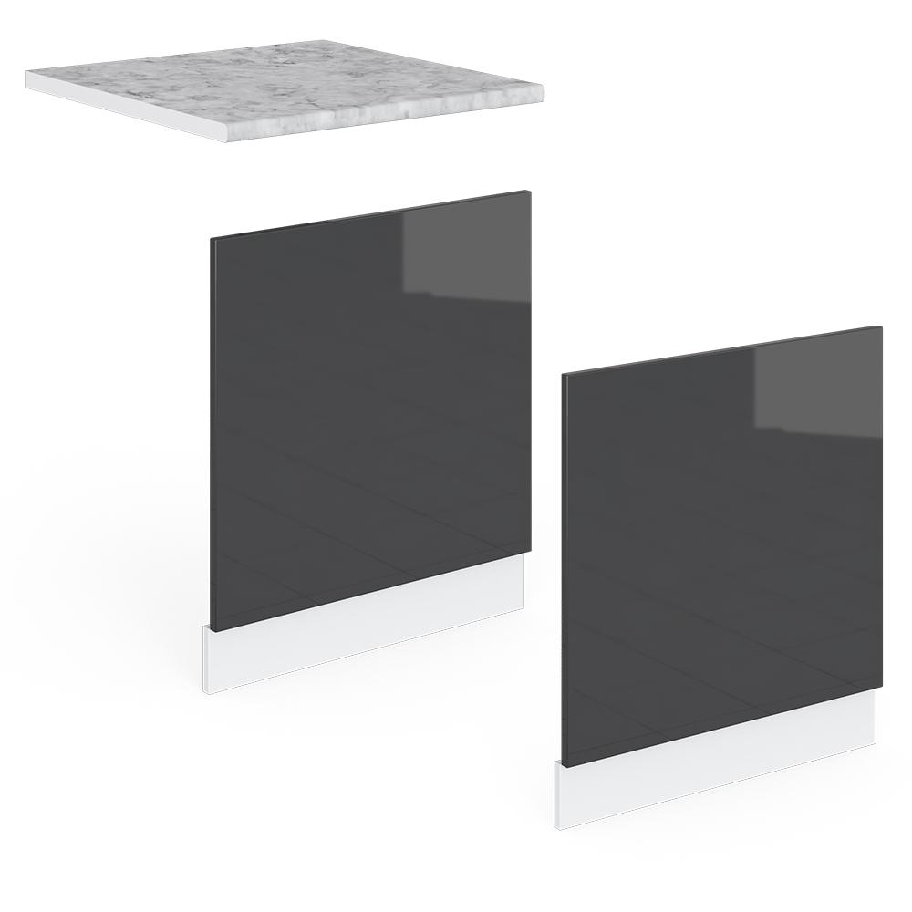 Модуль фасад для посудомойки 60 см Vicco Антрацит - фото 3 Модуль фасад для посудомойки 60 см Vicco Антрацит - фото 3