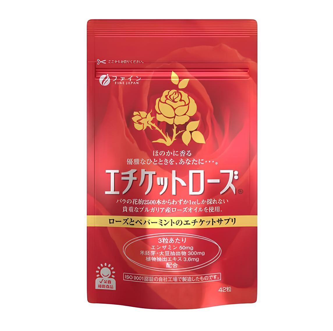 Добавка для контроля запаха тела и дыхания FINE JAPAN Etiquette Rose 42 капс. (2893713999)